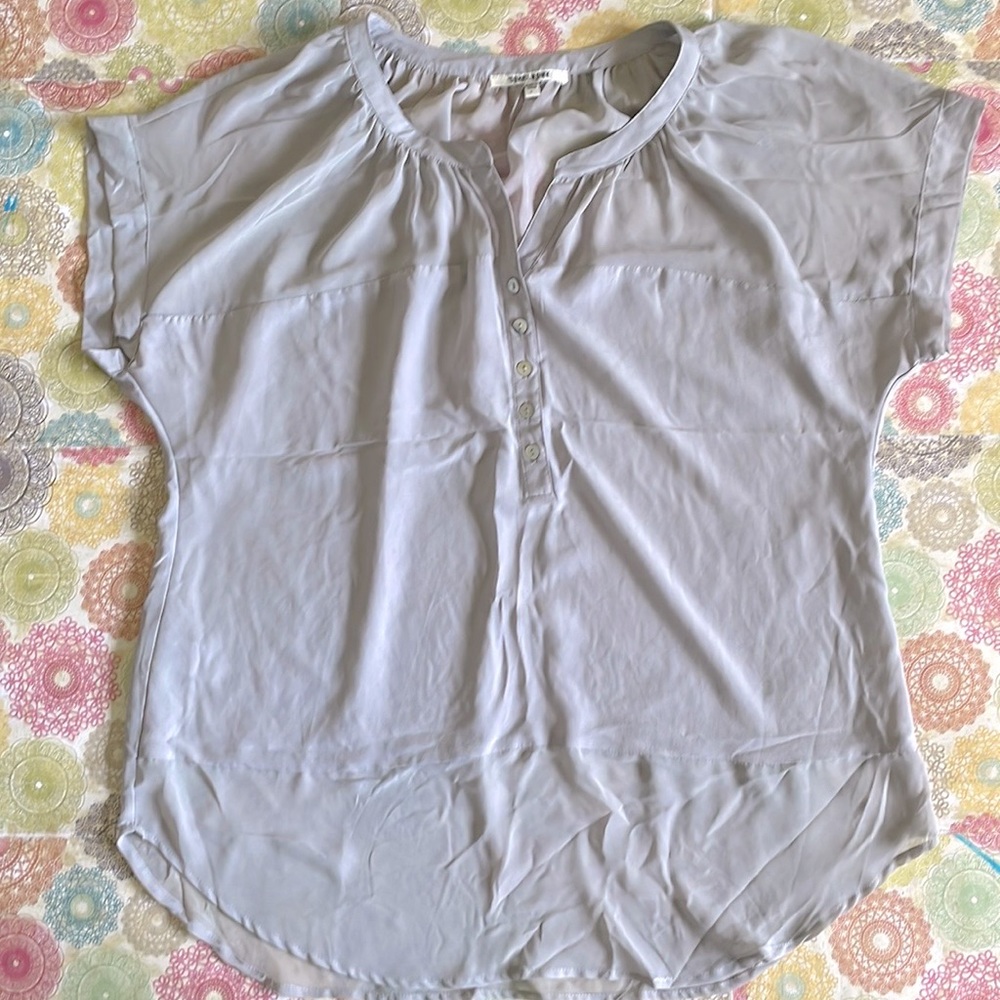 Daniel Rainn Semi Shear Short Sleeved Pullover Top